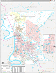 East-Baton-Rouge Premium<br>Wall Map